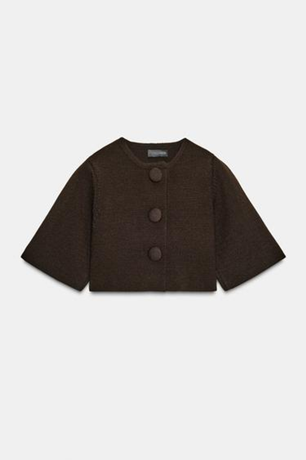 Короткая вязаная кофта - ZARA