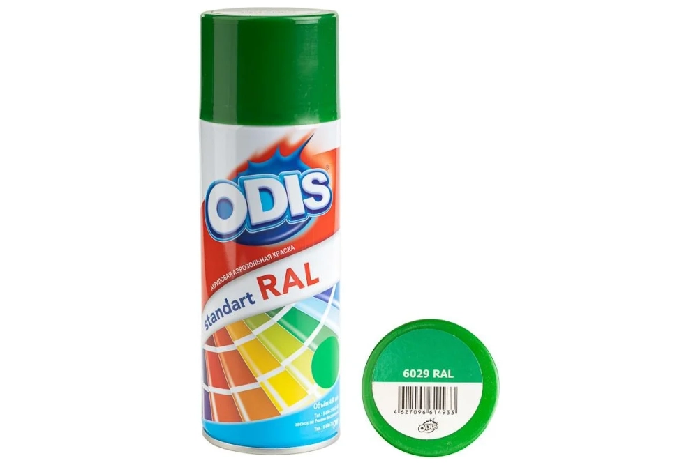 Краска-спрей ODIS мятно-зеленый №6029 450мл (12)