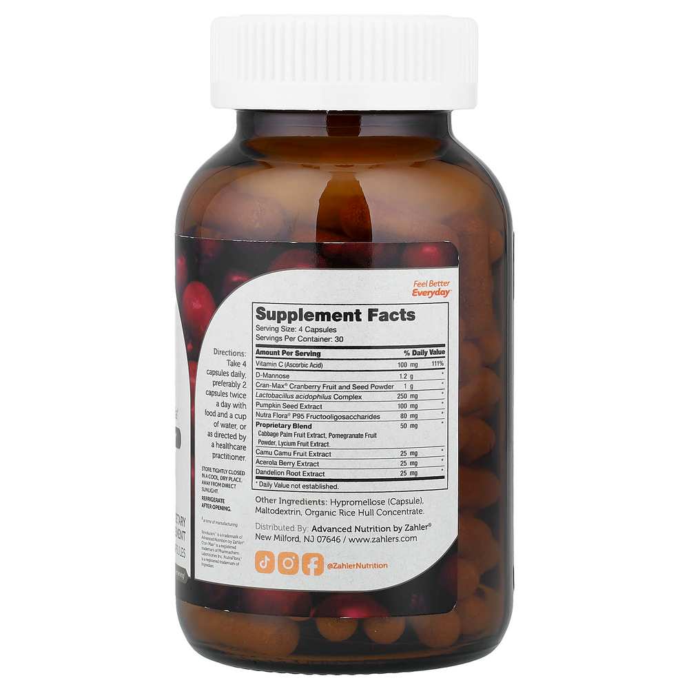 Zahler, Revolution™, комплексная формула для мочевыводящих путей, 120 капсул