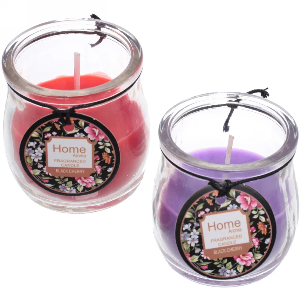 Свеча «Russian Style» 5*5,5см в подсвечнике с крышкой, в коробке, микс 6 цветов HK1004-6