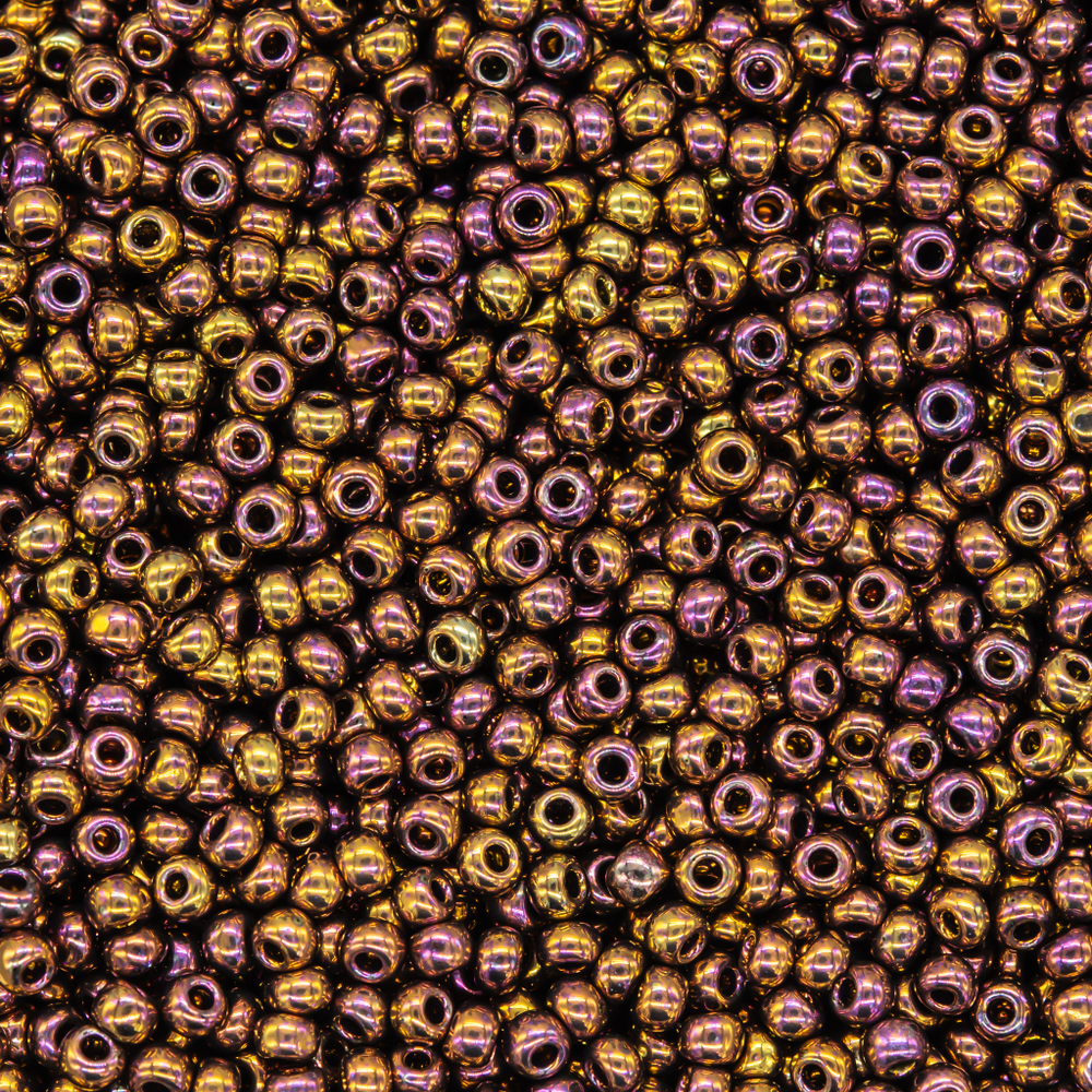Японский бисер TOHO Round 11/0 (№514), металлизированный, непрозрачный глянцевый