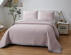 Покрывало 160х220 и 1 наволочка Sofi De MarkO Марисоль перельная роза