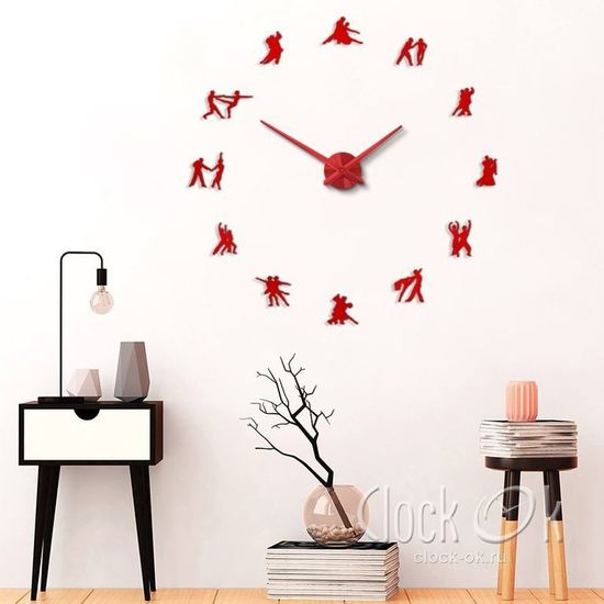Настенные 3D часы World Dance