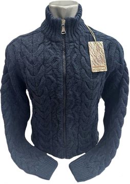 р-р 56-60. Жакет из шерсти и кашемира "РУНЫ" На разъемном замке