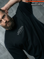 Футболка оверсайз хлопковая черная Legenda Витрувианский человек