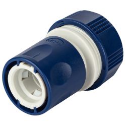 Коннектор GREEN APPLE GAES20-07 для шланга с аквастопом 3/4 19 мм | GREEN APPLE