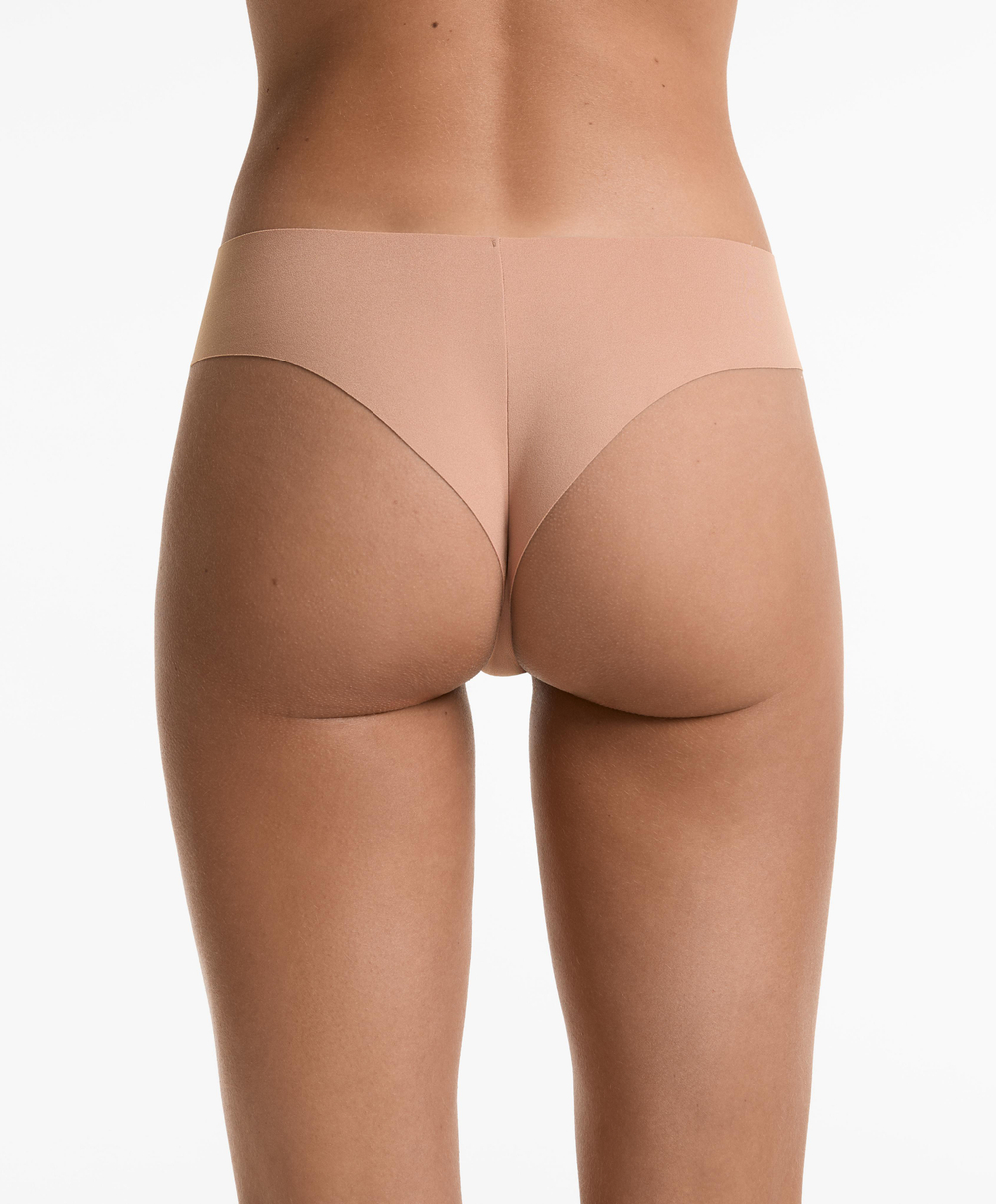 OYSHO Набор из пяти трусиков-бразильяно из полиамидной смеси, бежевый