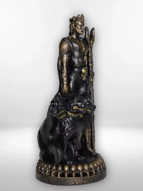 Коллекционная алтарная фигурка статуэтка греческий Бог Аид оберег для дома