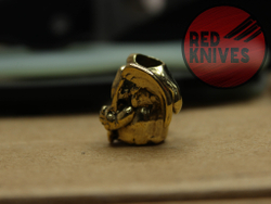 Бусина темлячная "Мини смерть", латунь