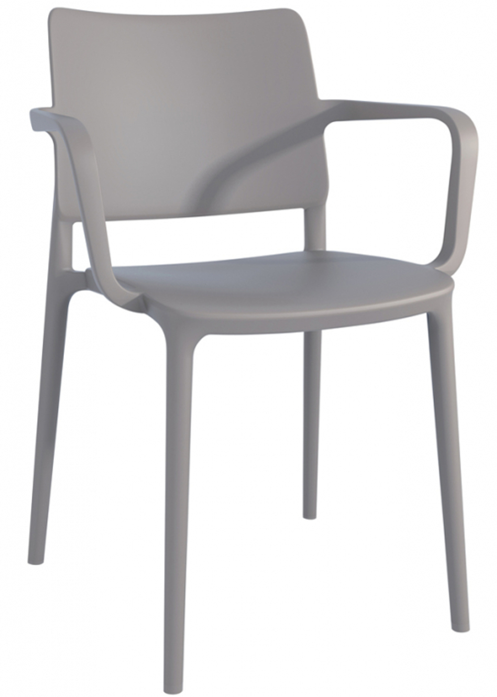 Кресло пластиковое Papatya Joy-K, тортора