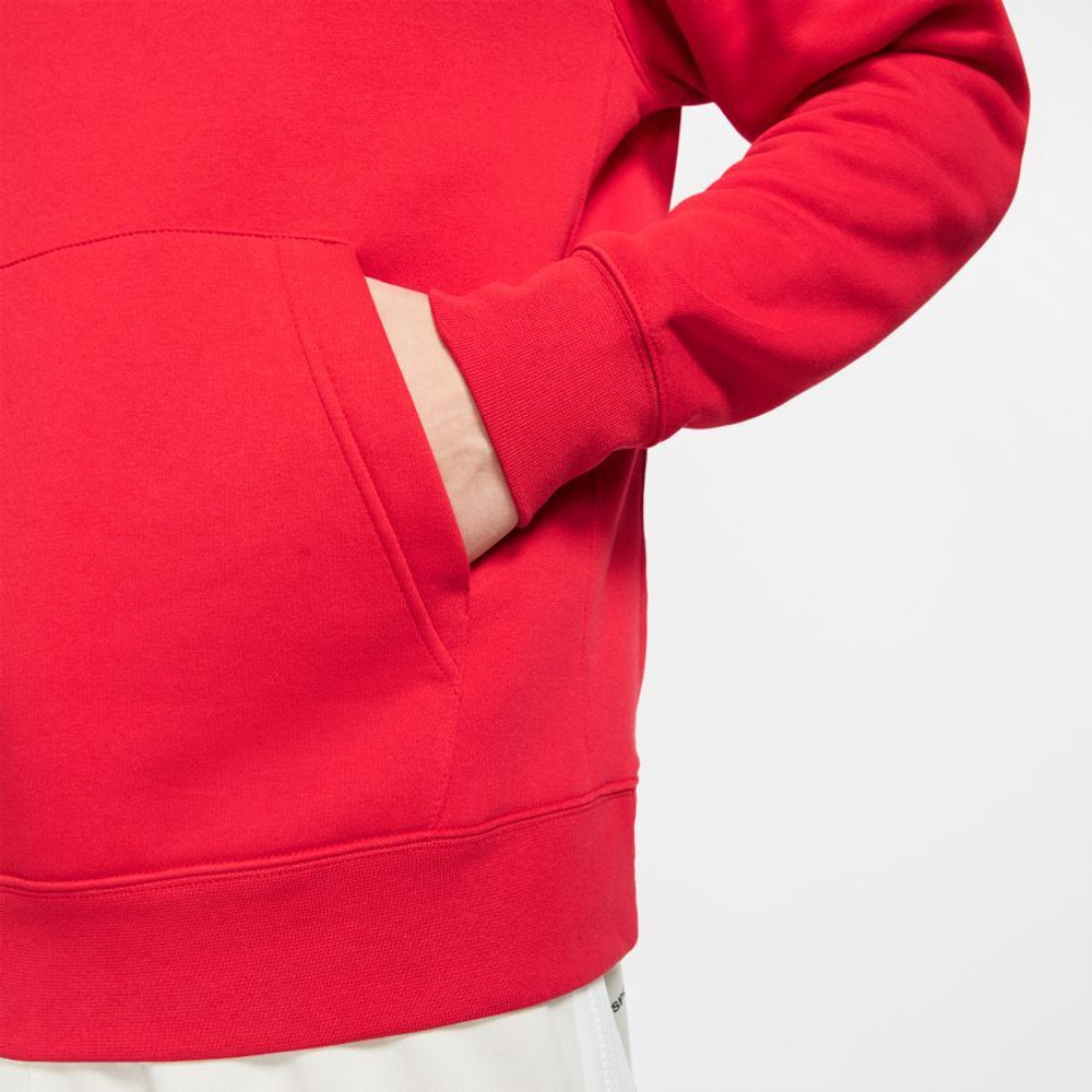 Куртка теннисная Nike Sportswear Club Hoodie PO BB - Red