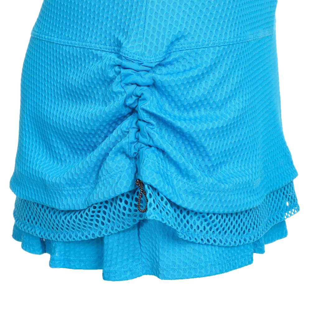 Женская теннисная юбка Lucky in Love Level Up Ruche Skirt Women - Blue