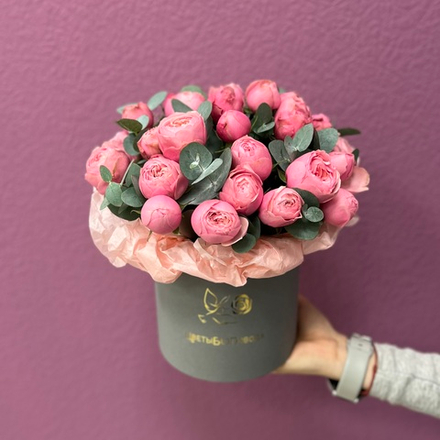 Коробка цветов "Облако чувств" #22