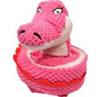 Игрушка Mr.Kranch для собак Змейка с карманами под лакомство 96 см розовая