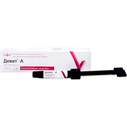Девит - А (паста шприц 3г) анестет., ВладМива