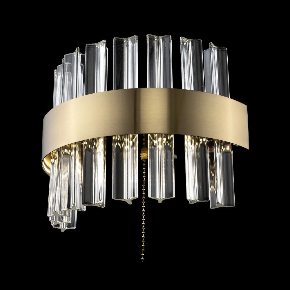 Citilux Рианна CL337313 LED Бра хрустальное с выключателем Бронза
