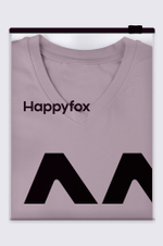 Женская футболка оверсайз с V-вырезом Happyfox