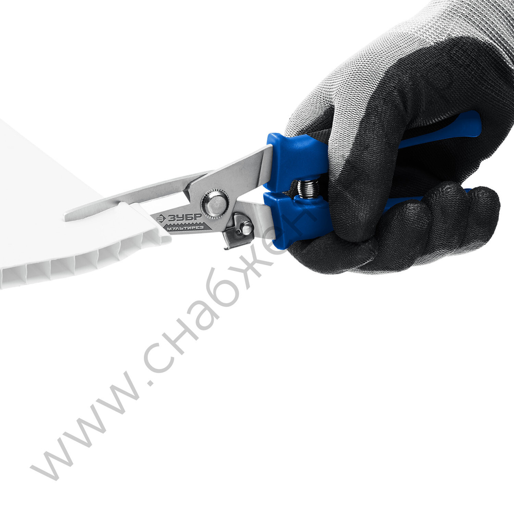 ЗУБР МУЛЬТИРЕЗ 200 мм, Универсальные технические ножницы (23215)