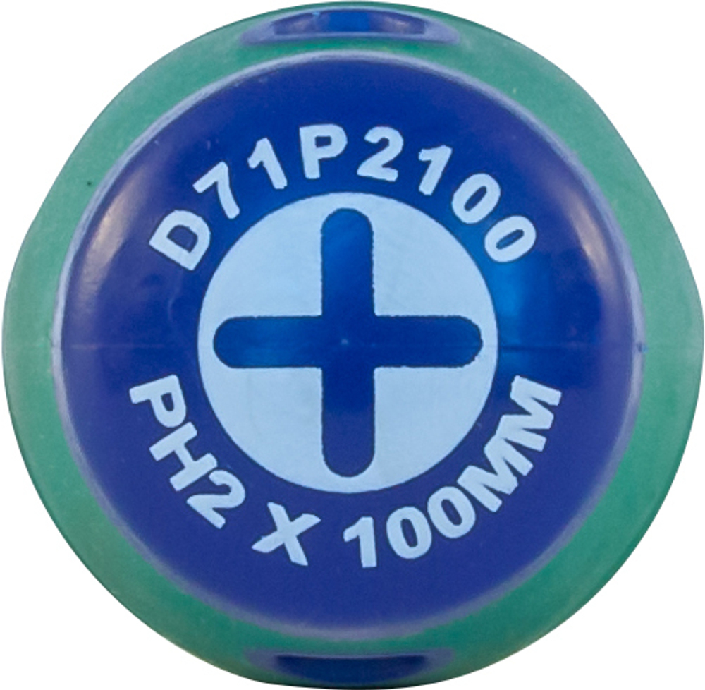 D71P2100 Отвертка стержневая крестовая ANTI-SLIP GRIP, PH2х100 мм