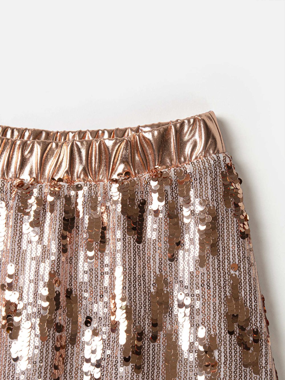 Юбка с пайетками "Розовое золото" 7+