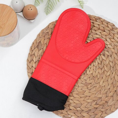 Рукавица для горячего с манжетой «Профи» (36х18,5 см) (Цвет: разноцветный)