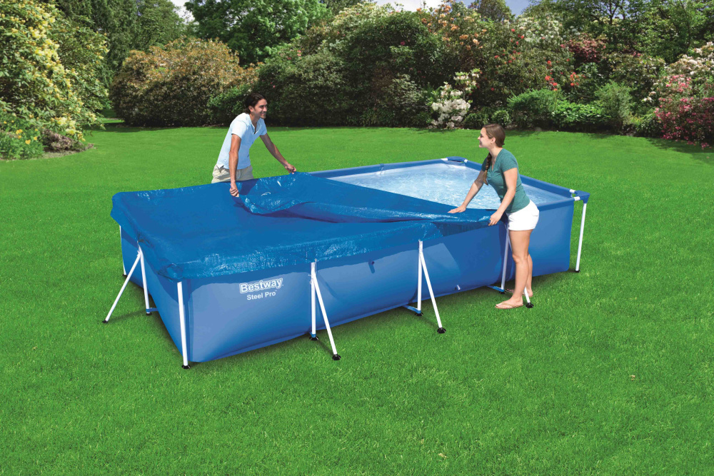 Тент для каркасного бассейна Steel Pro Pools 400х211 см (Bestway 58107 BW)