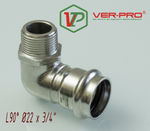 НЕРЖ Уголок 90° 22*3/4 ш.  "VER-PRO"  (48/4шт)