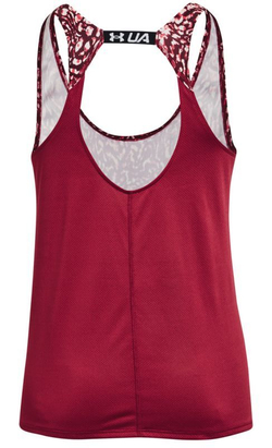 Топ теннисный Women's UA Fly-By Printed Tank - Red