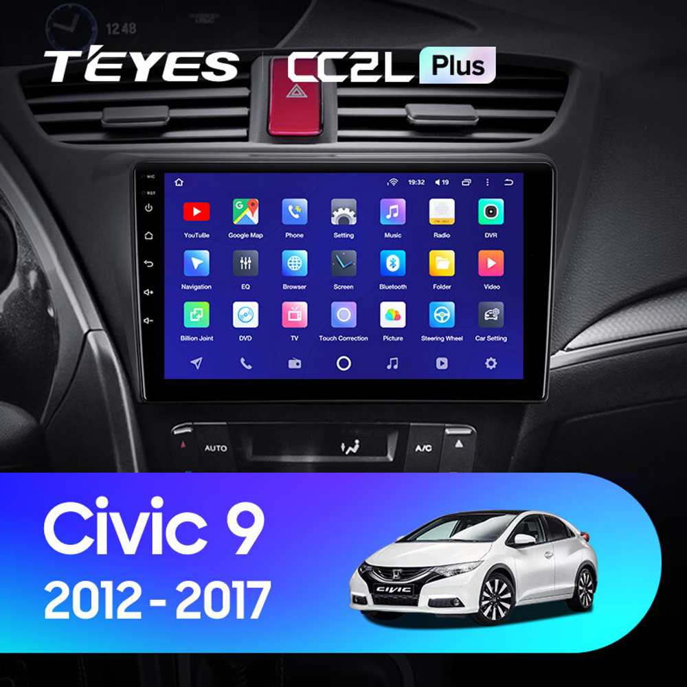 Teyes CC2L Plus 9" для Honda Civic 9 2012-2017