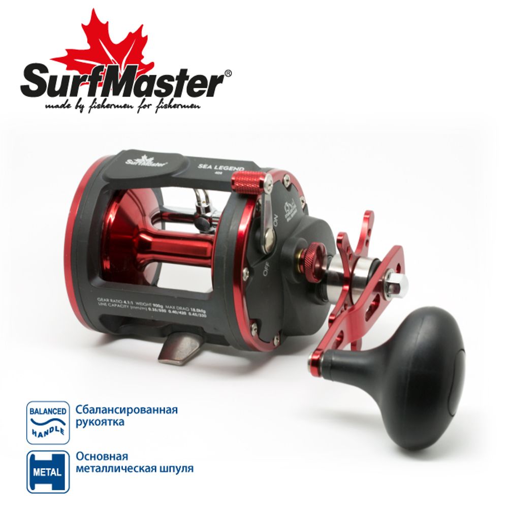 Катушка мультипликаторная Surf Master Sea Legend 40R