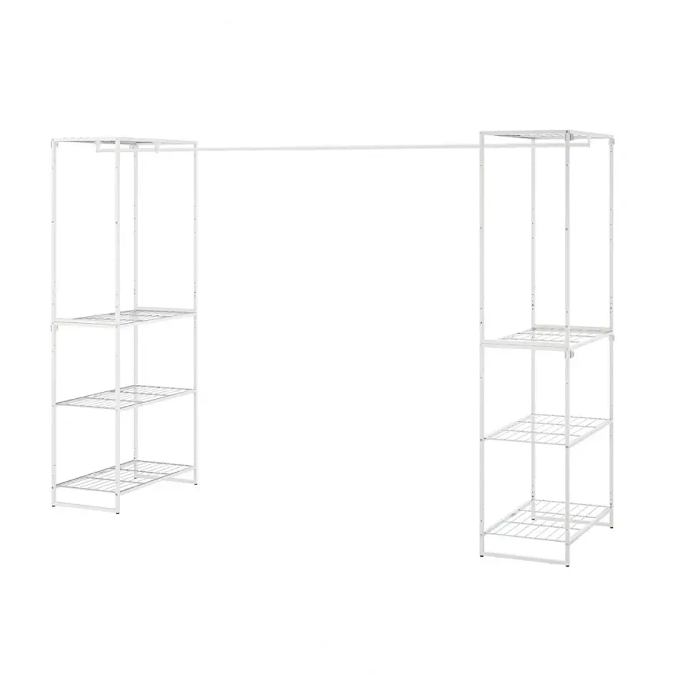 Полка с платяной штангой - IKEA JOSTEIN/ЙОСТЕЙН ИКЕА, 61х180х270 см, белый