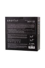 Анальная пробка с эрекционным кольцом Erotist силикон черная 5 см