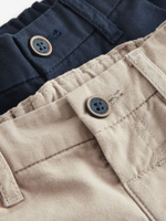 Шорты чинос для мальчика Next 624-566, 2 шт., Темно-синий, Песочный