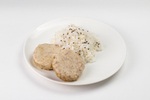 Котлета паровая из индейки с рисом