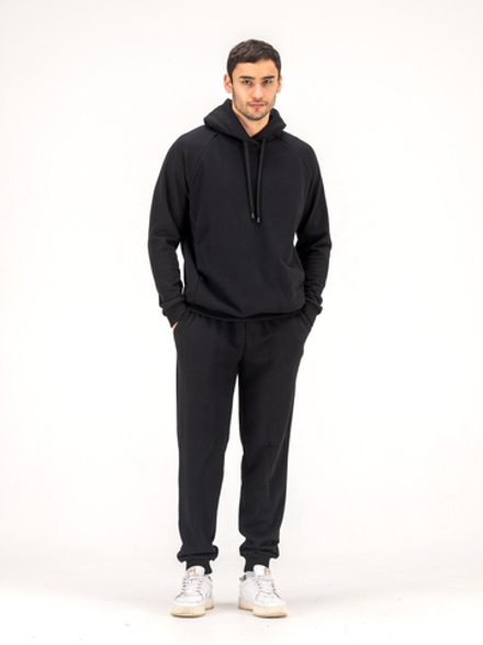 Костюм мужской спортивный(без начеса) черный