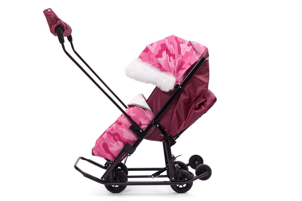 Санки - коляска Compact Military, серый арт. PcM18 Pikate