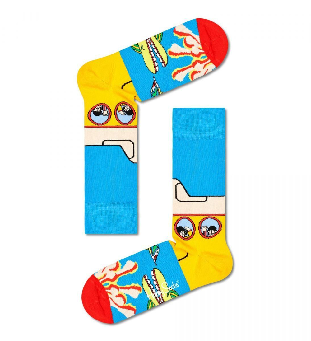 Носки унисекс Beatles Sock с желтой субмариной (Размер: 25) (Цвет: разноцветный)
