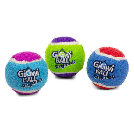Gigwi BALL Originals игрушка для собак три мяча с пищалкой 4 см