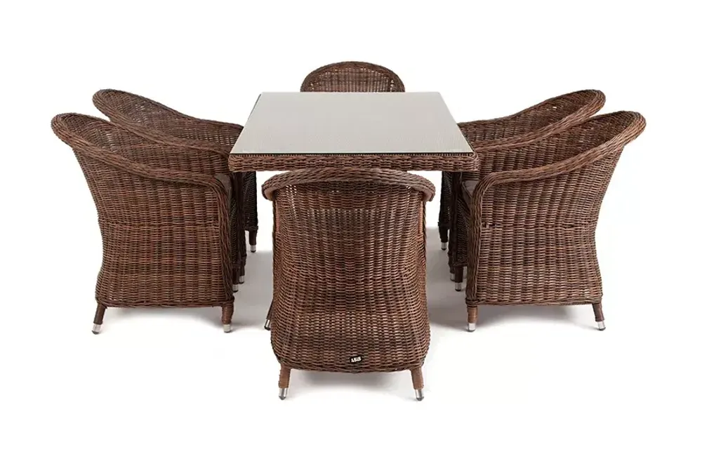 "Эспрессо" обеденная группа плетеная, цвет коричневый