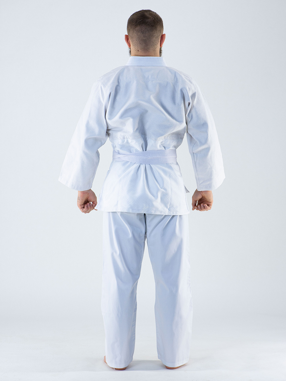 Кимоно дзюдо OXXFIRE (ELITE) белый пояс, 450гр/м2, белое