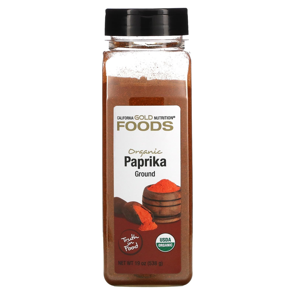 California Gold Nutrition, Foods, органическая паприка, молотая, 538 г (19 унций)