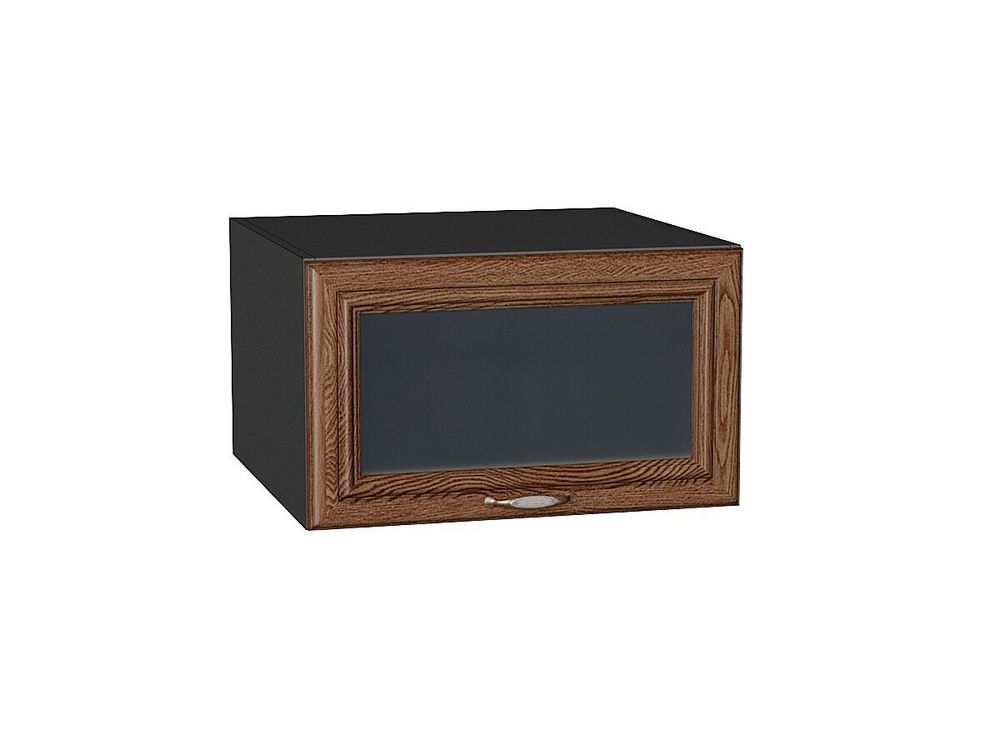 Шкаф верхний горизонтальный остекленный глубокий Шале