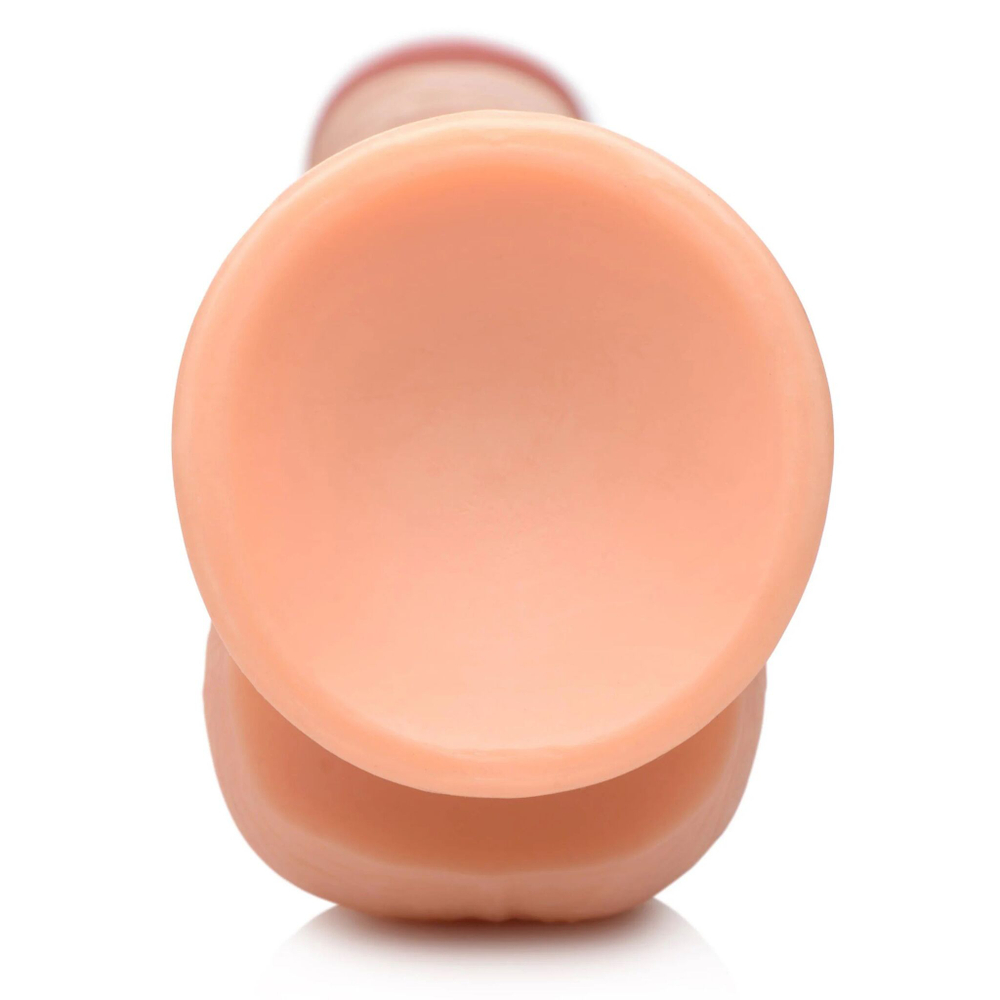 Телесный фаллоимитатор-гигант на присоске Long Logan 10’’ Dildo with Balls - 27,4 см. (Цвет: телесный)