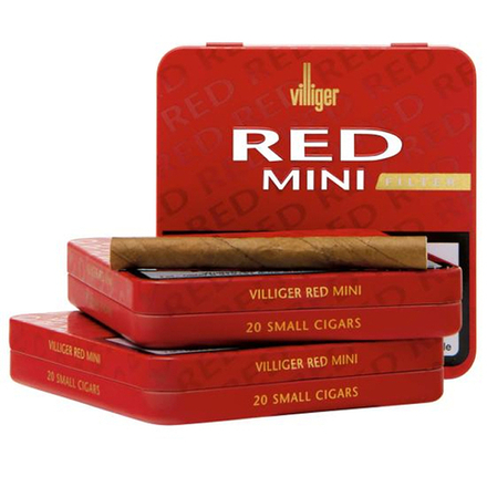 Villiger Red Mini Filter 20 Cigarillos Vanilla Aroma