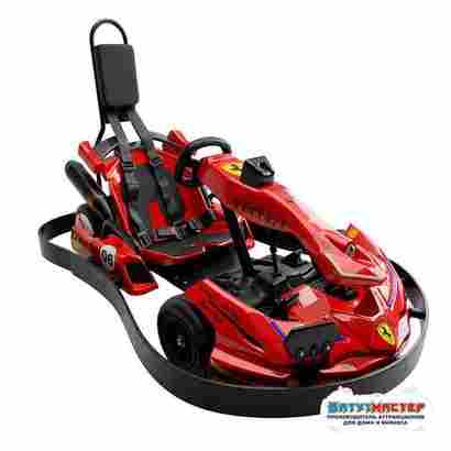 Бамперная электромашинка «Красный Карт» для автодрома, для ТРЦ и парков
