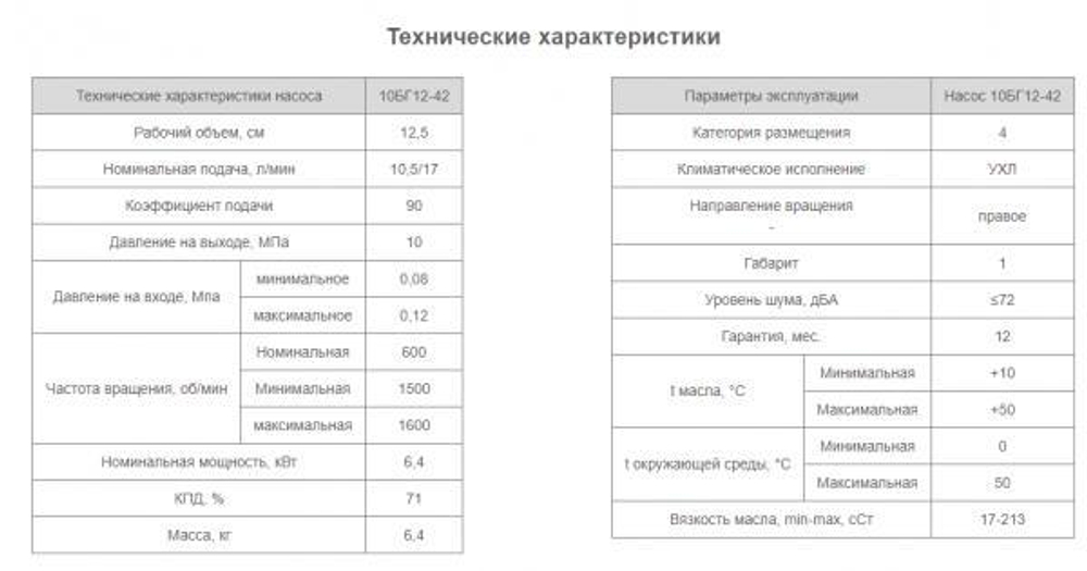 Насос 10БГ12-42