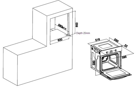 Электрический духовой шкаф Weissgauff EOA 991 PDX