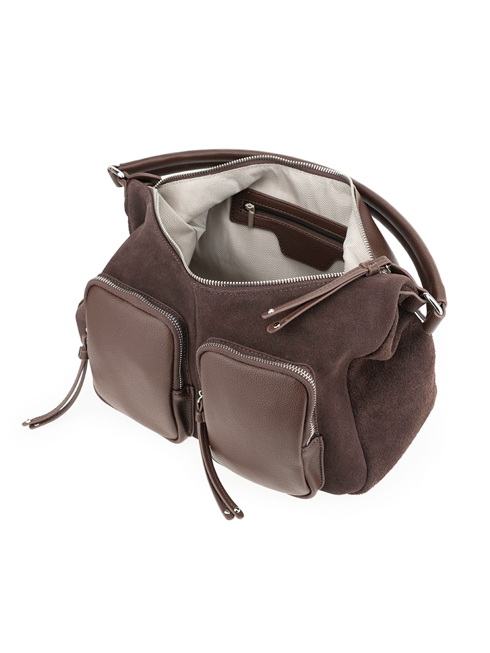 45049-1/23 Сумка жен., иск. кожа + замша