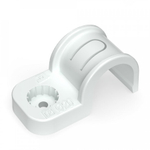 Крепеж-скоба пластиковая односторонняя для прямого монтажа белая в п/э д20 (50шт/600шт уп/кор) Промрукав Крепеж-скоба пластиковая односторонняя для прямого монтажа белая в п/э д20 (50шт/600шт уп/кор) Промрукав