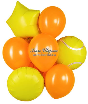 Фонтан шаров "Теннисисту в подарок"